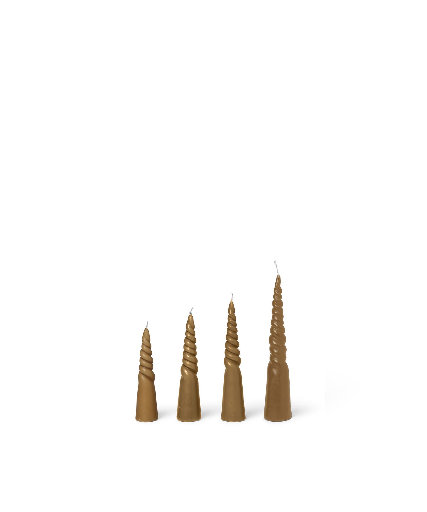 Twisted Candles, Set of 4