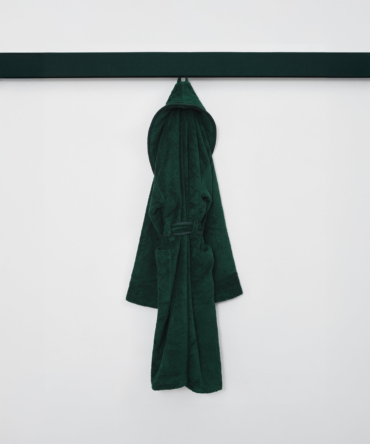 Whipstitch Bathrobe, Dark Green