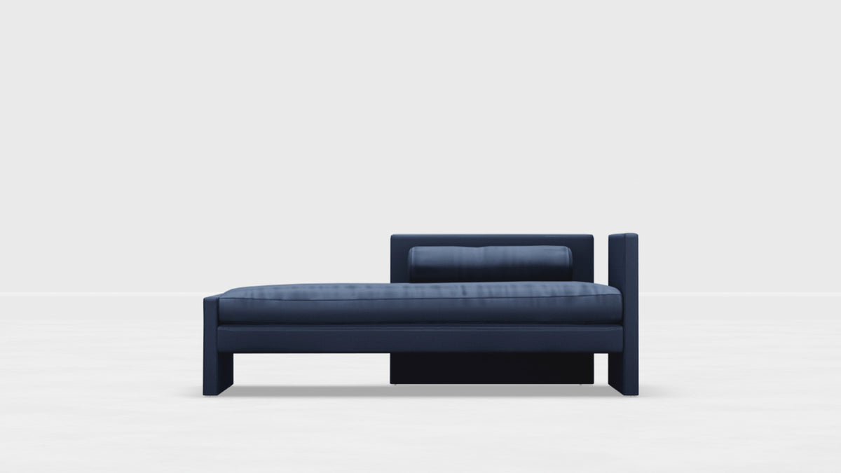 Segment Chaise - Blue - Right-Facing - Sample