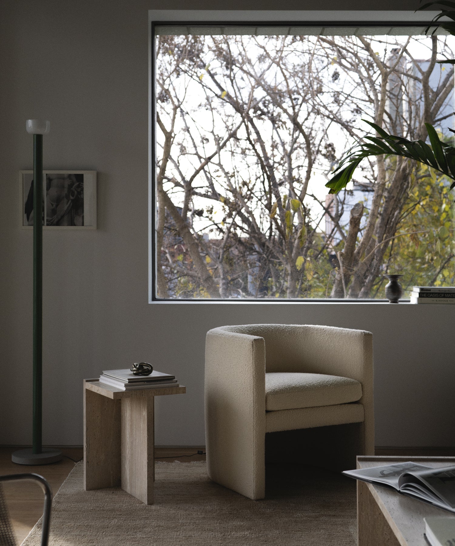 Arc Armchair - Ivory Boucle - Sample