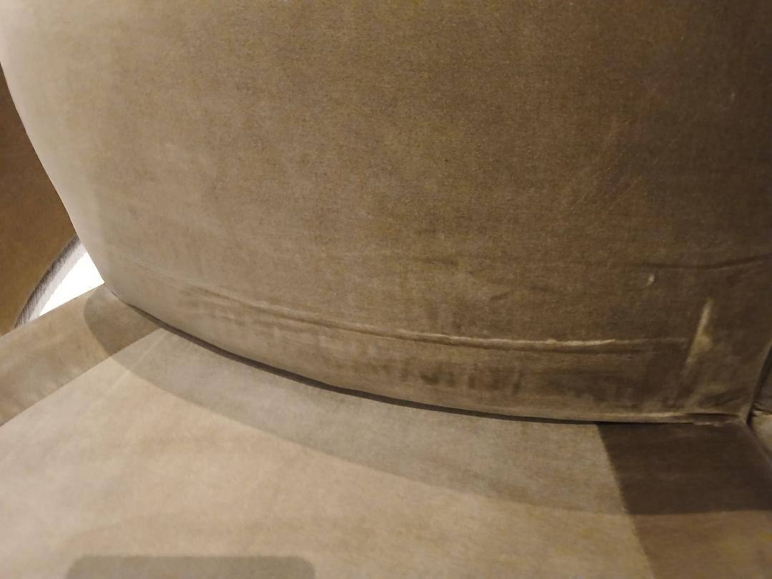 Maura Modular Convex Wedge Chair - Brass Velvet - Sample