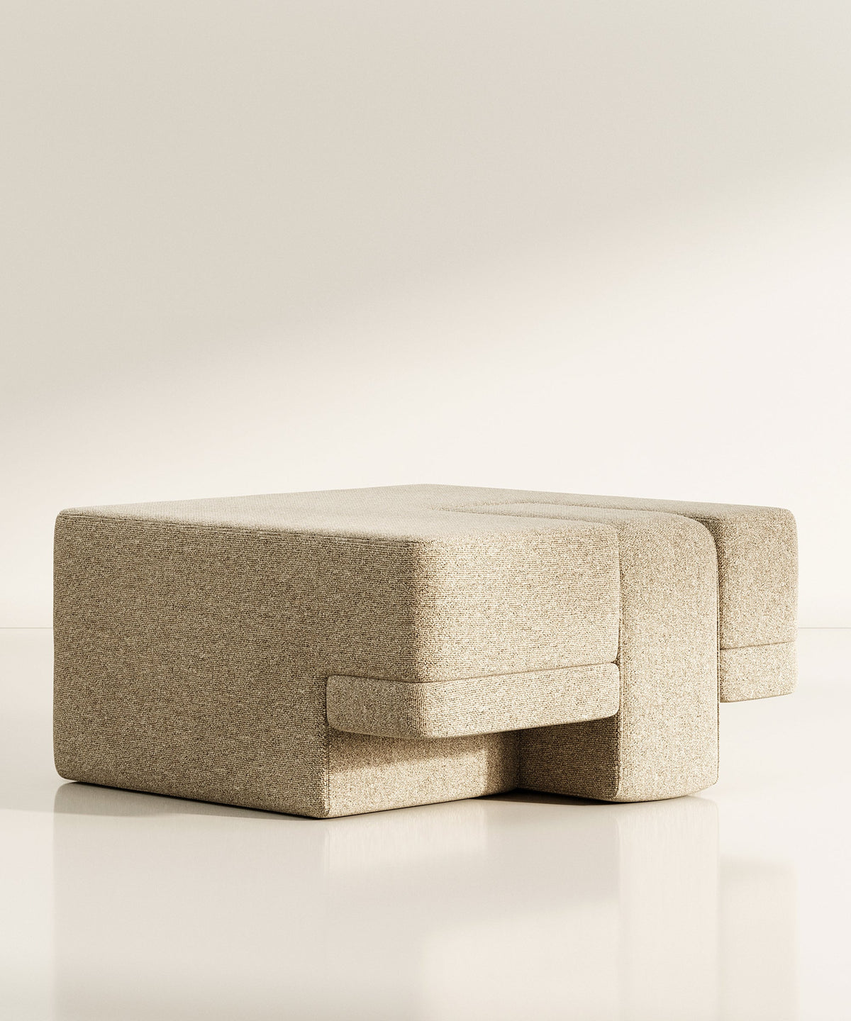 Sarsen Ottoman - Mauve Felt - Sample