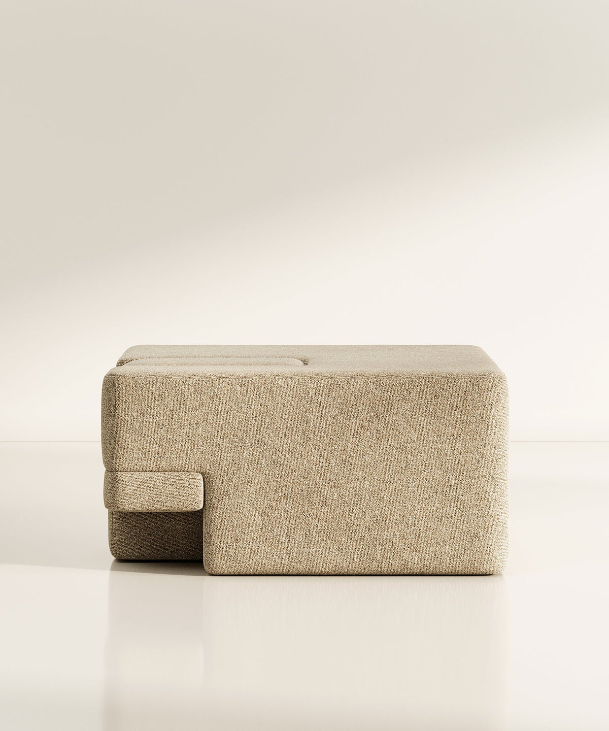 Sarsen Ottoman - Mauve Felt - Sample