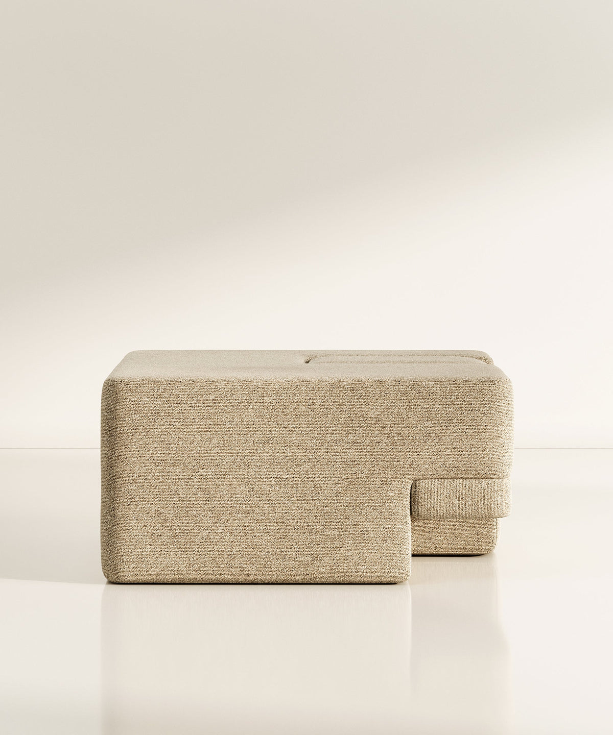 Sarsen Ottoman - Mauve Felt - Sample