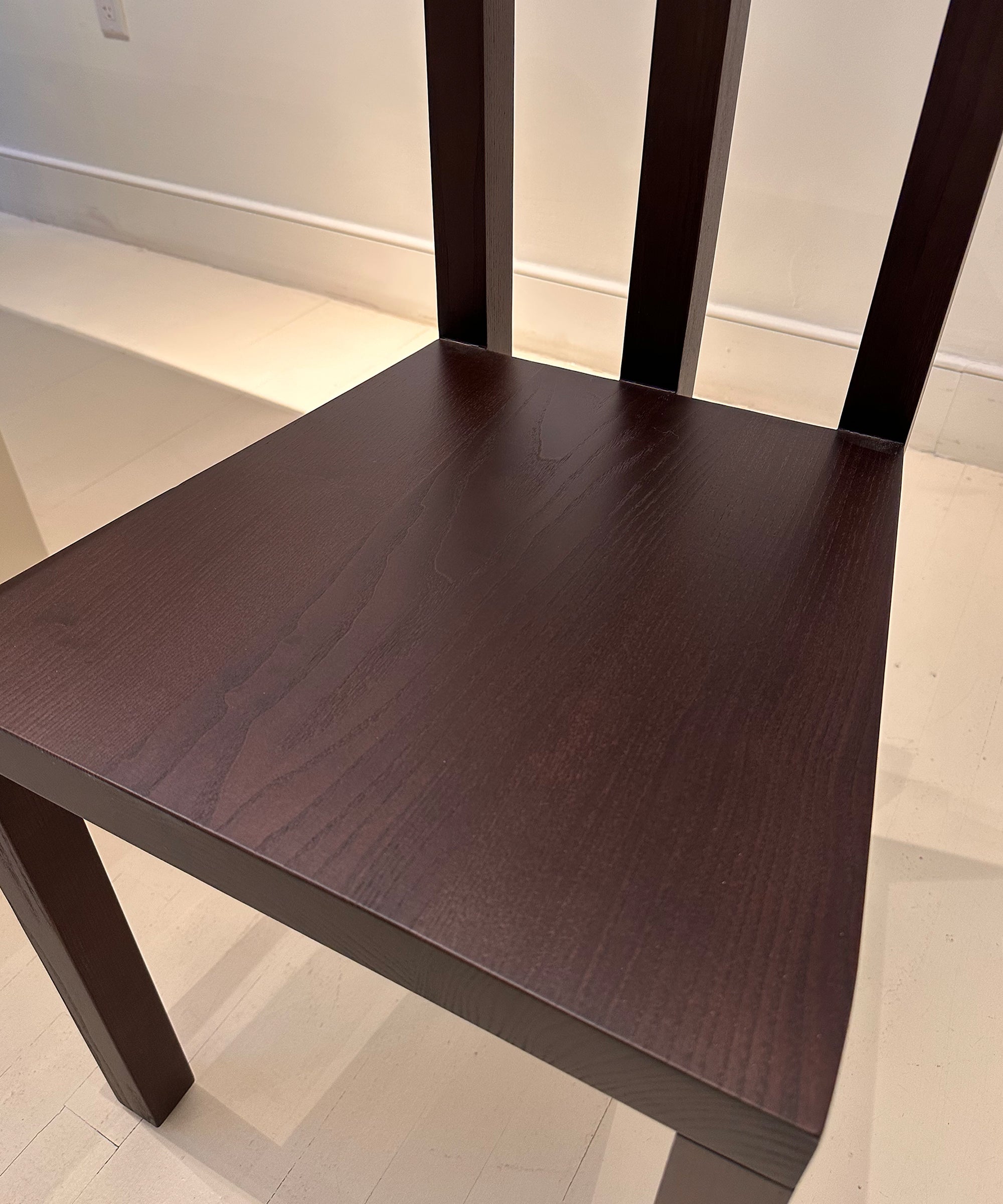 Practice Dining Chair - Solid Oak - Ebony Stain - Sample