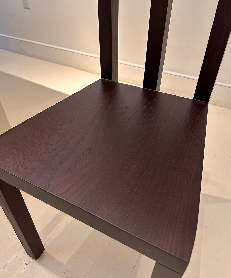 Practice Dining Chair - Solid Oak - Ebony Stain - Sample