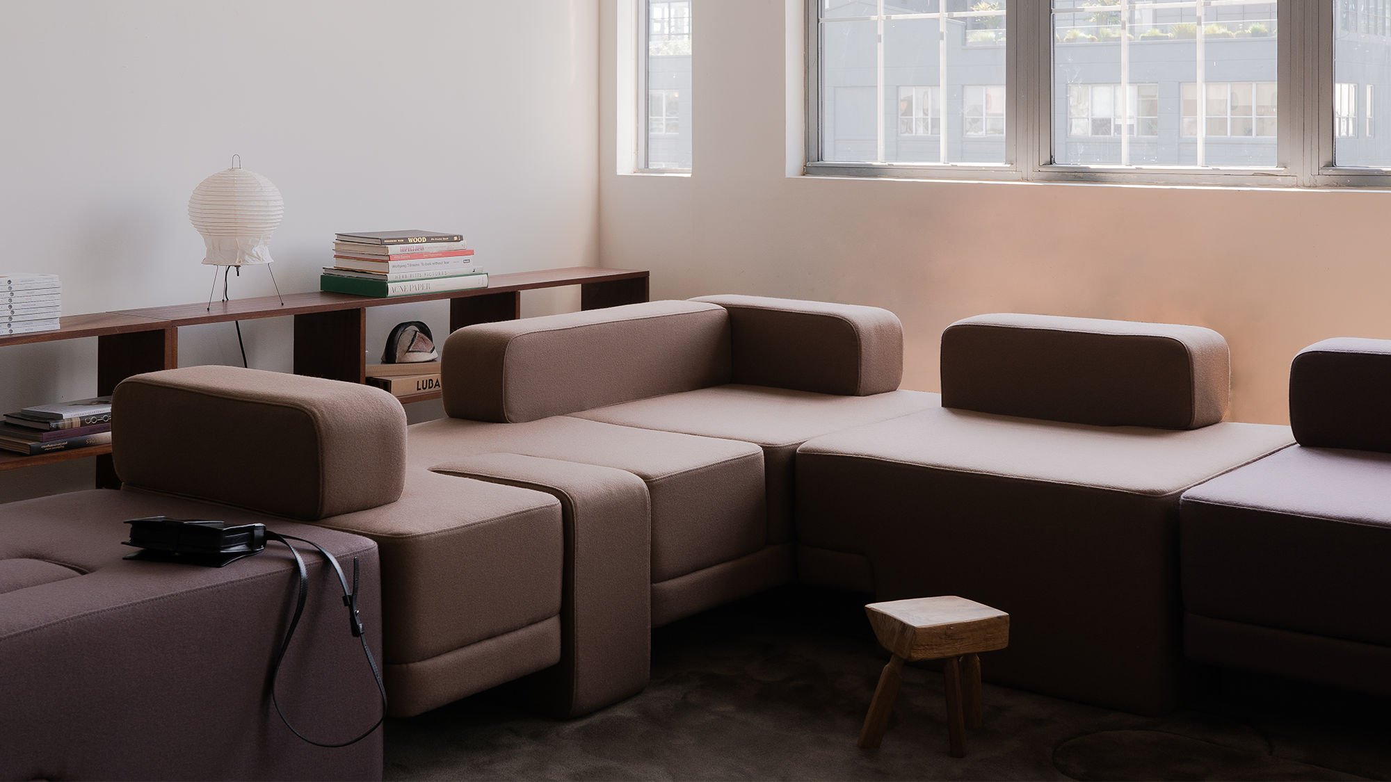 Sarsen Daybed - Sepia Felt - Left - Sample