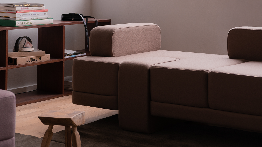 Sarsen Daybed - Sepia Felt - Left - Sample