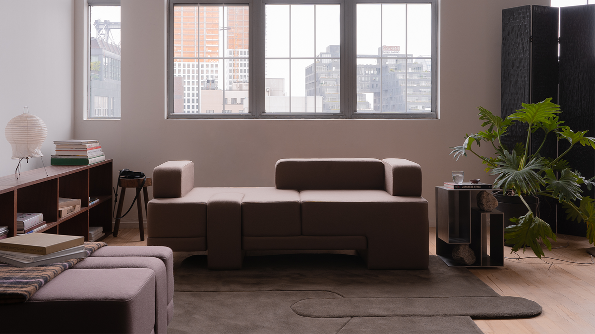 Sarsen Daybed - Sepia Felt - Left - Sample