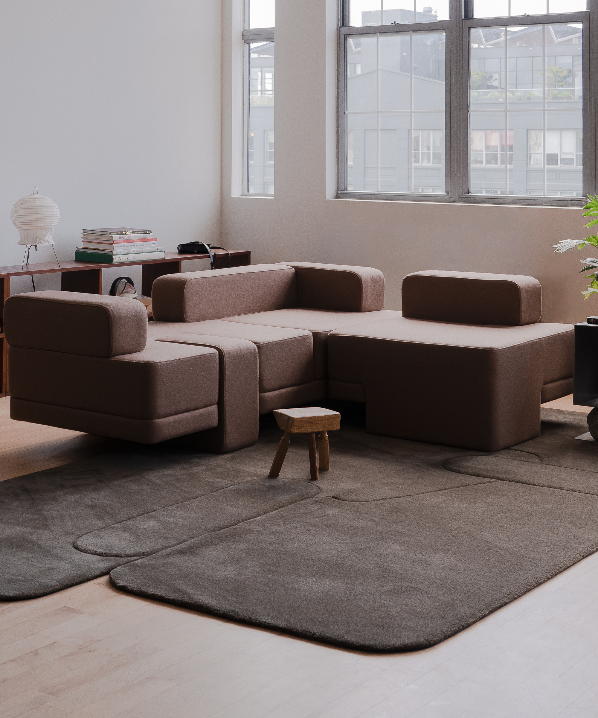 Sarsen S Area Rug - 4' x 5'7" - Latte Mocha - Sample