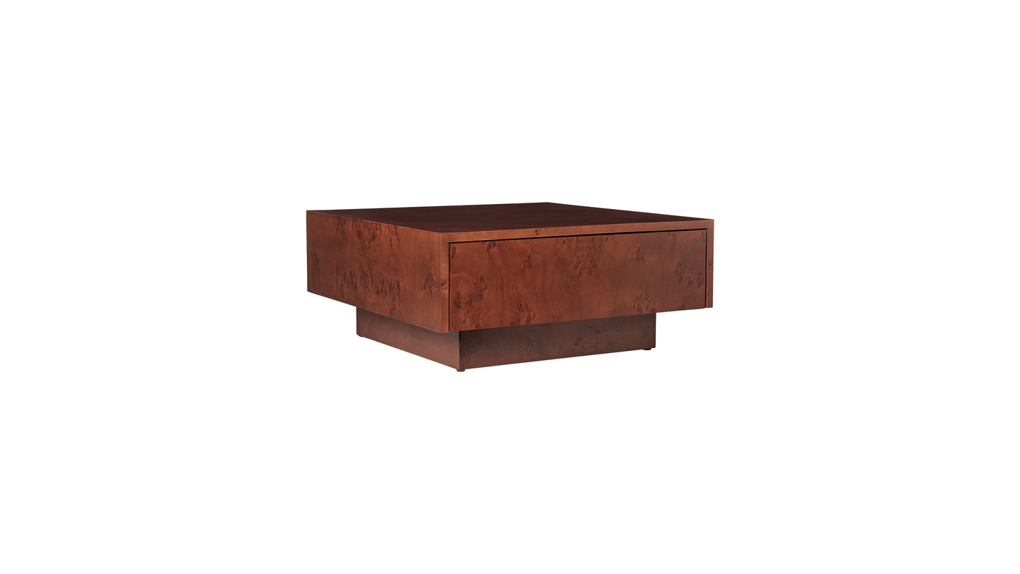 Burl Storage Coffee Table