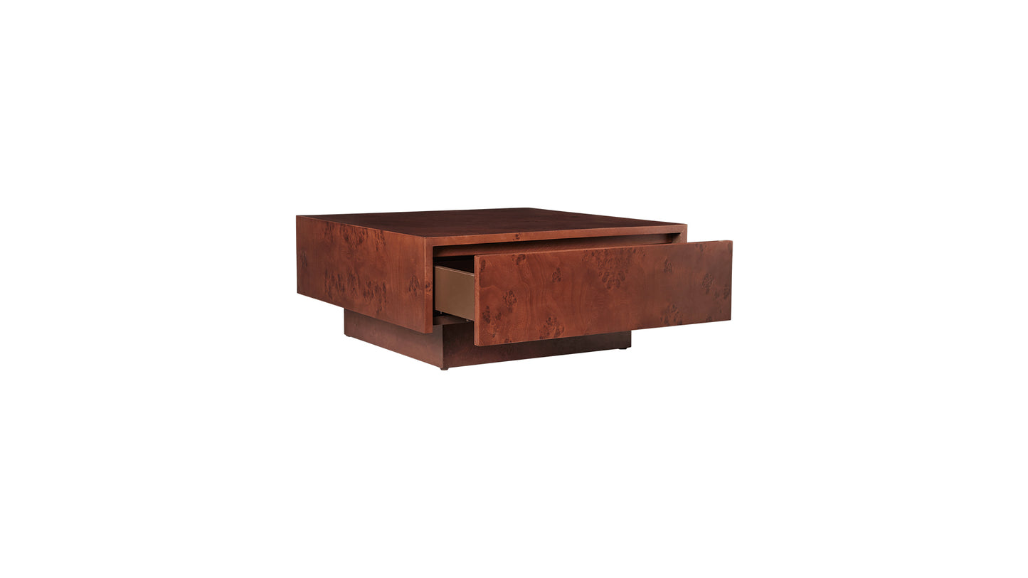 Burl Storage Coffee Table