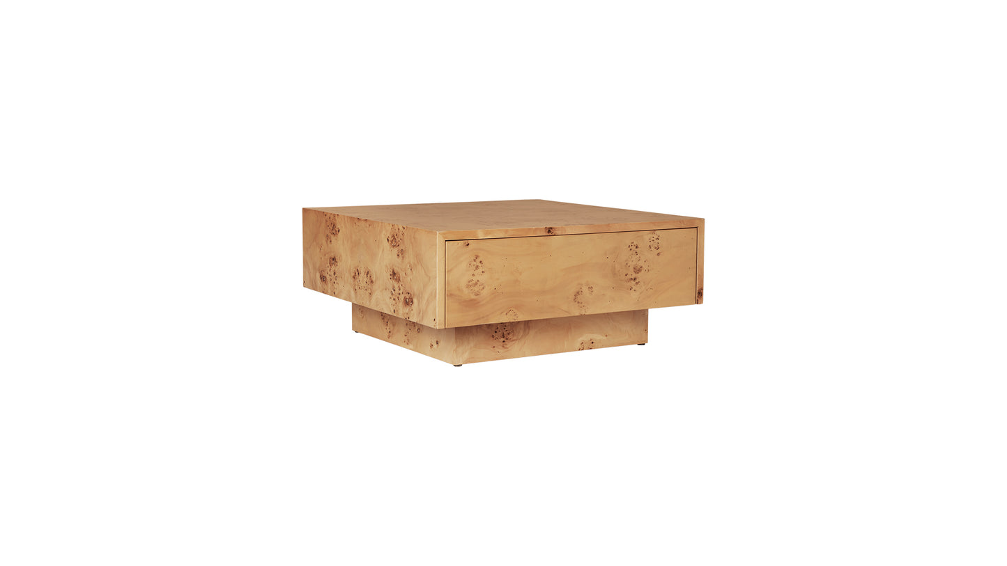 Burl Storage Coffee Table