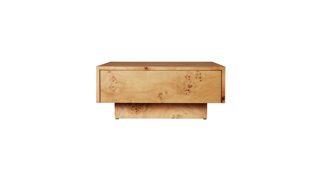Burl Storage Coffee Table