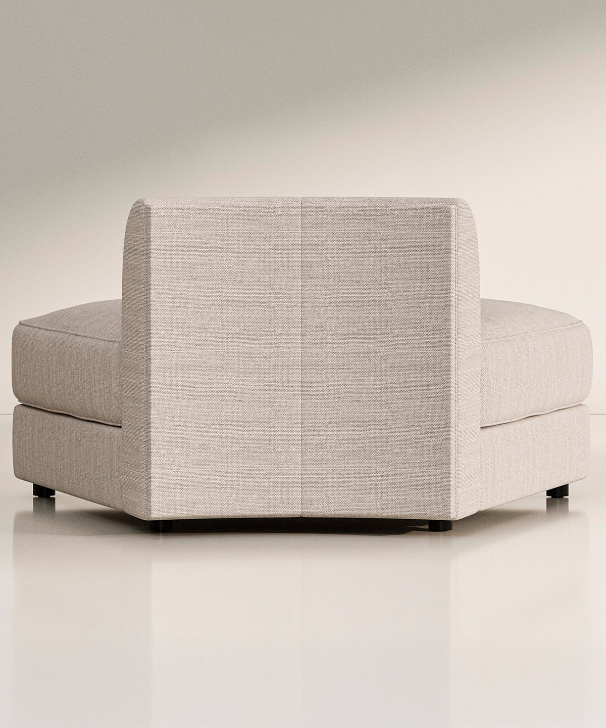 Maura Modular Convex Wedge Chair - Brass Velvet - Sample