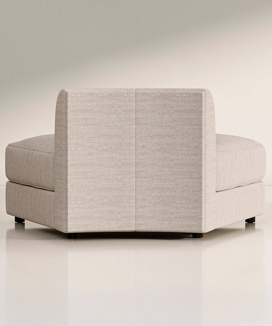 Maura Modular Convex Wedge Chair - Brass Velvet - Sample