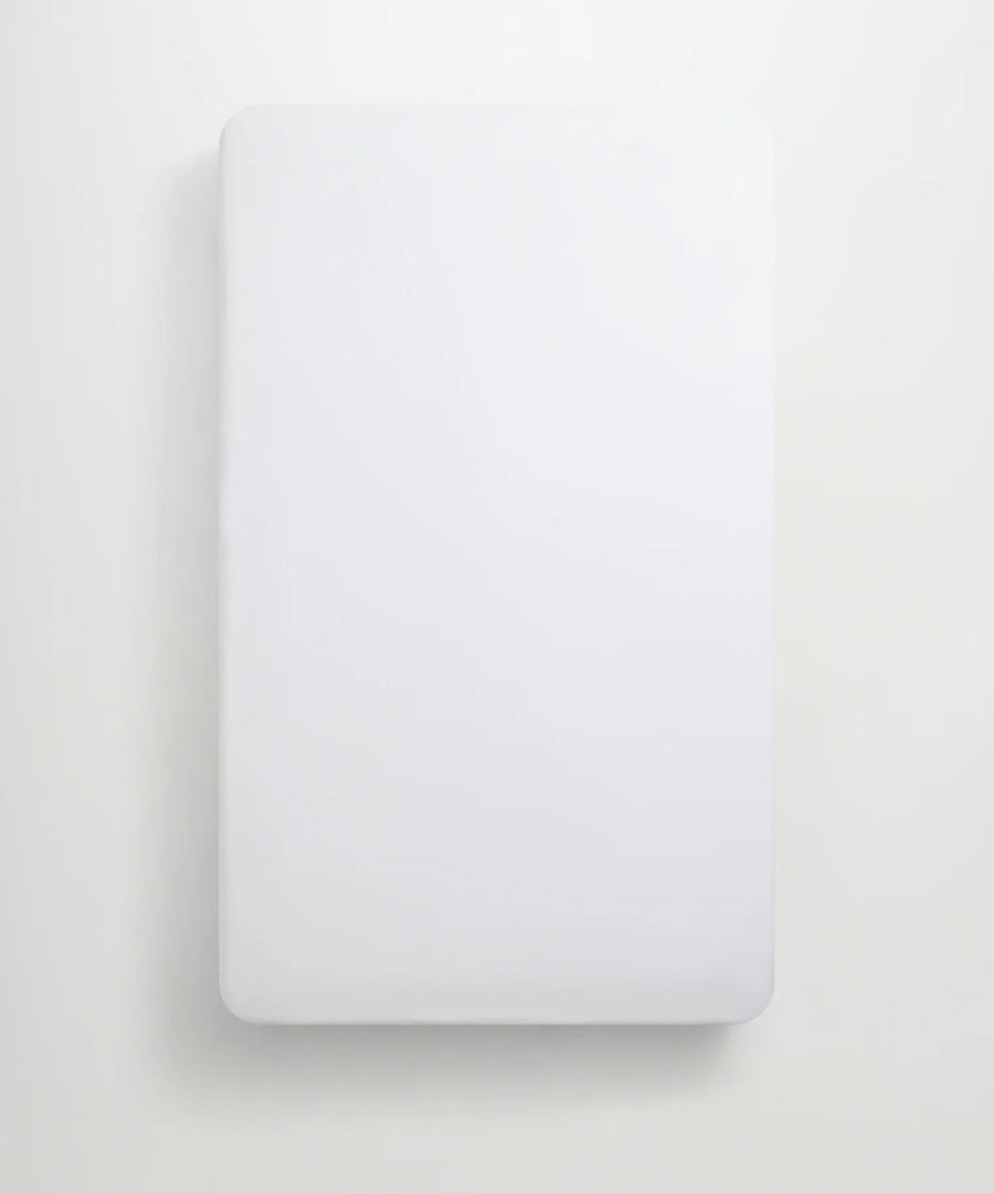 Mother Fitted Sheet, White Poplin