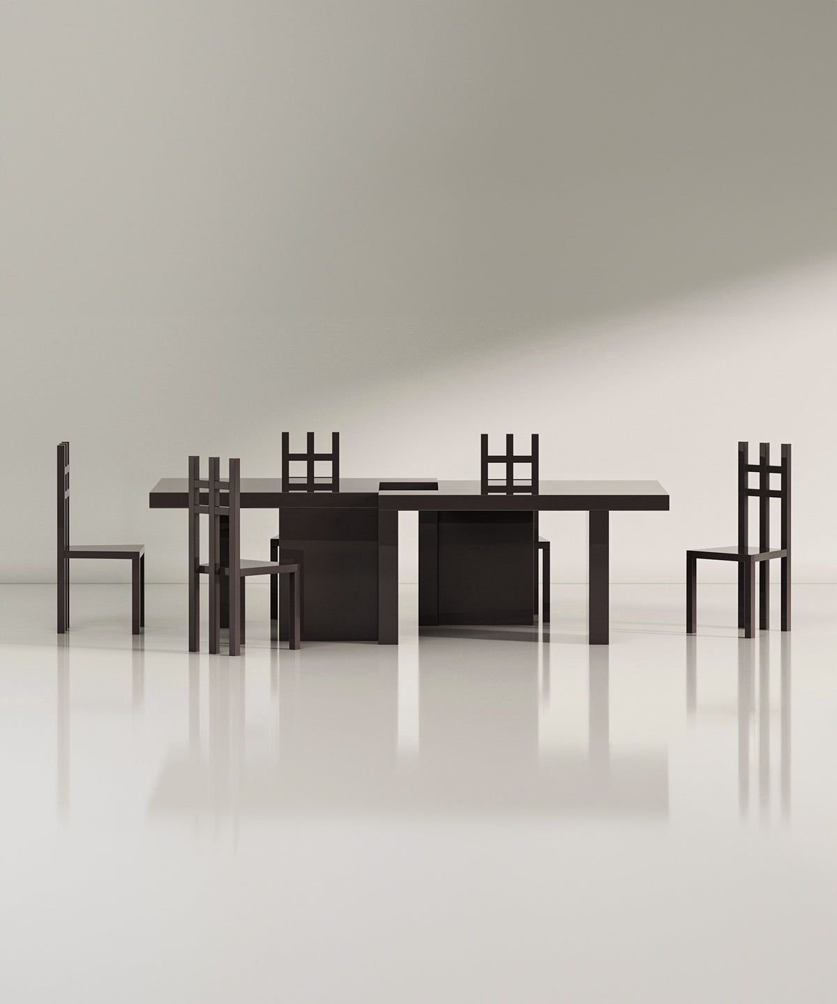 Practice Dining Chair - Solid Oak - Ebony Stain - Sample