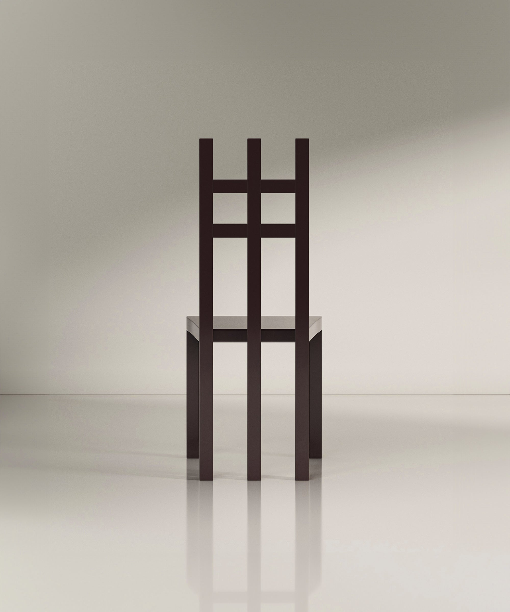 Practice Dining Chair - Solid Oak - Ebony Stain - Sample