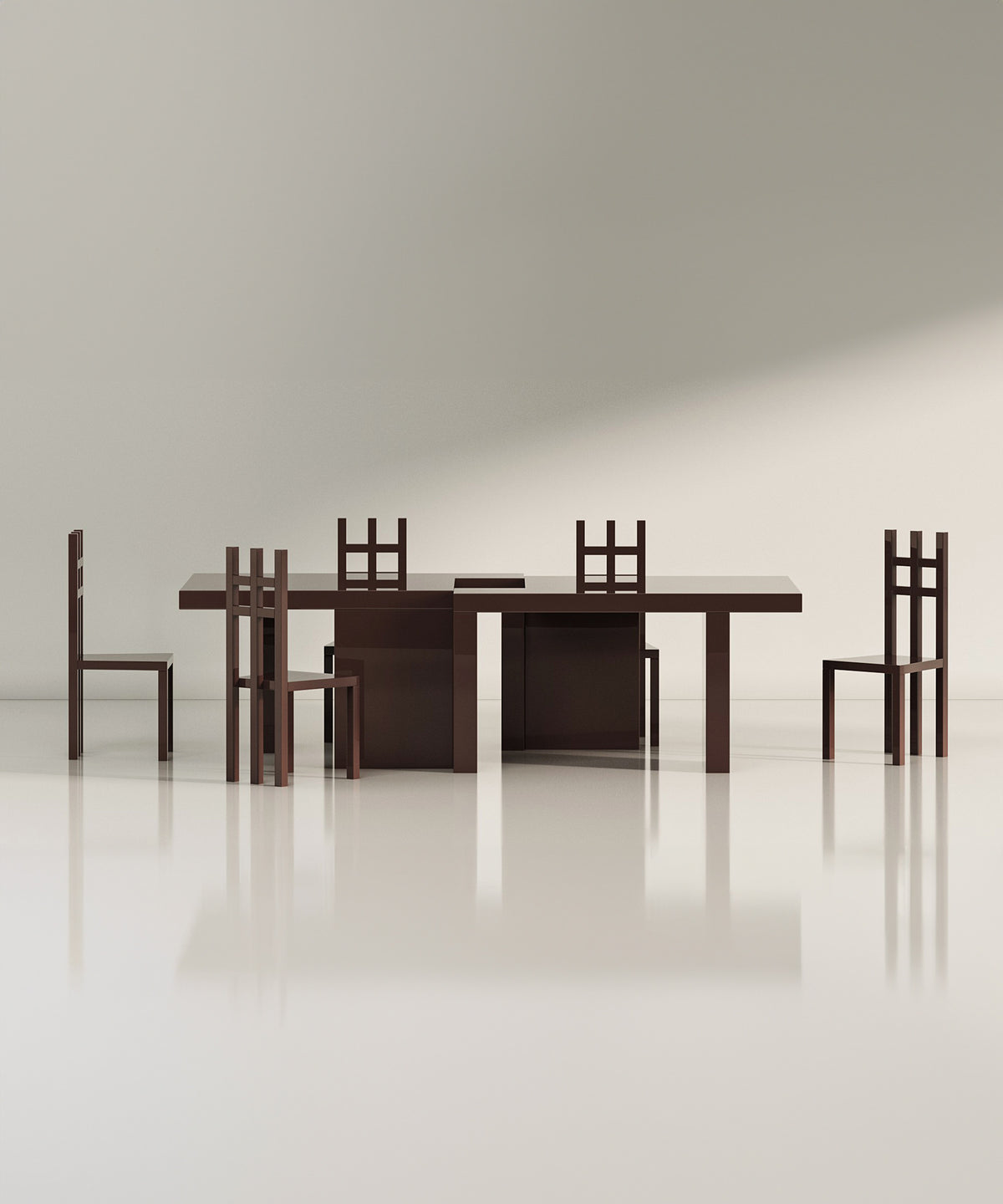 Practice Dining Chair - Solid Oak - Wenge Stain - Sample