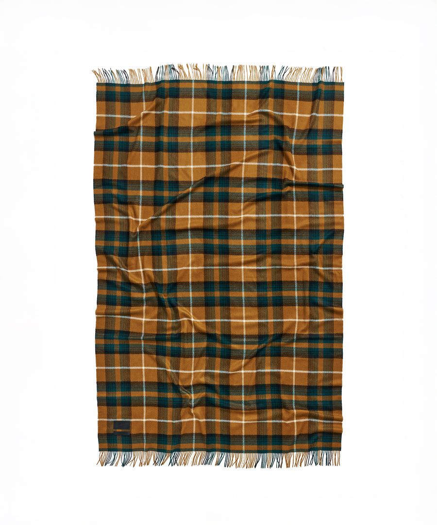 Queen Blanket, Camel Tartan