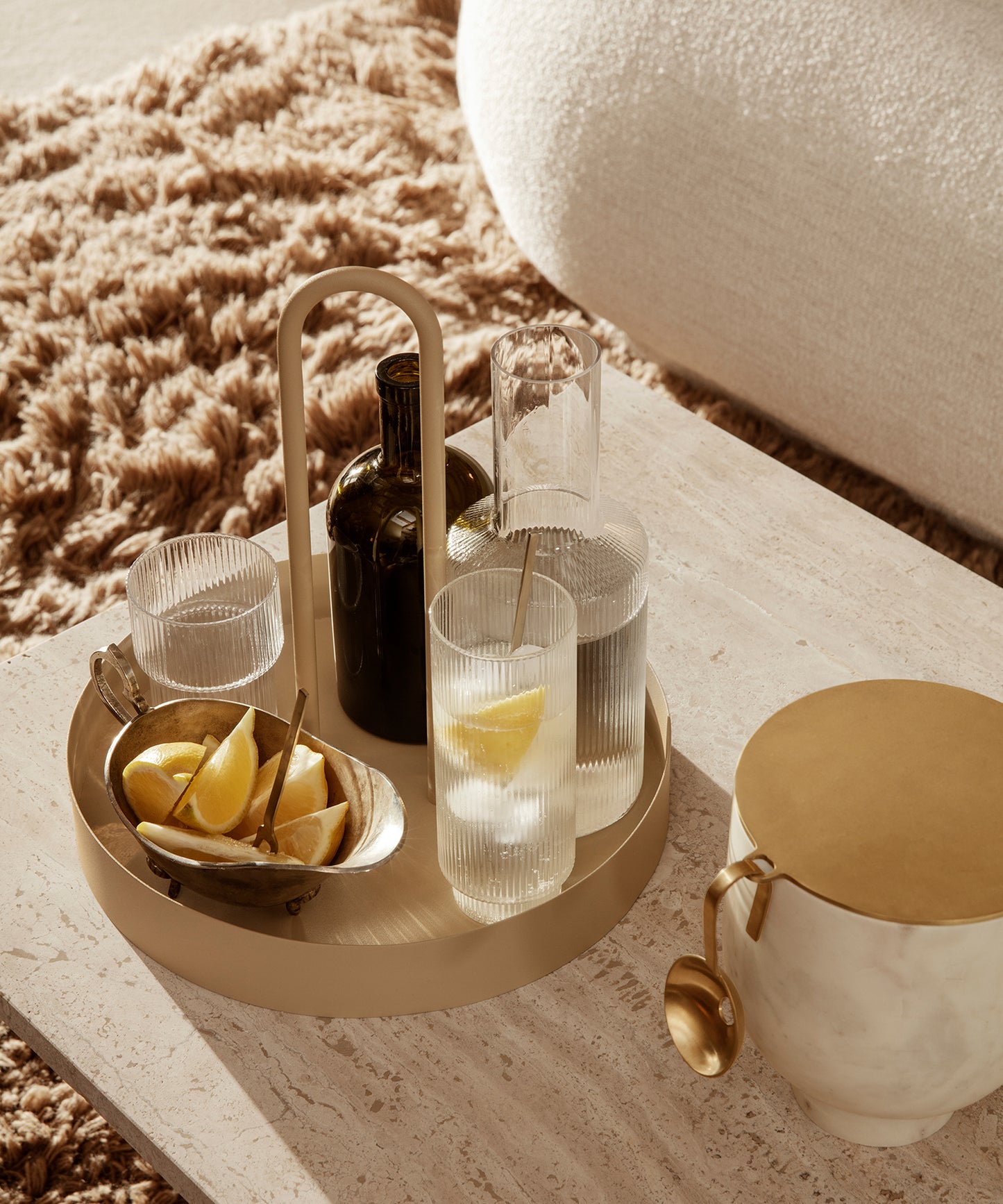 Ripple Long Drink Glasses, Set of 4