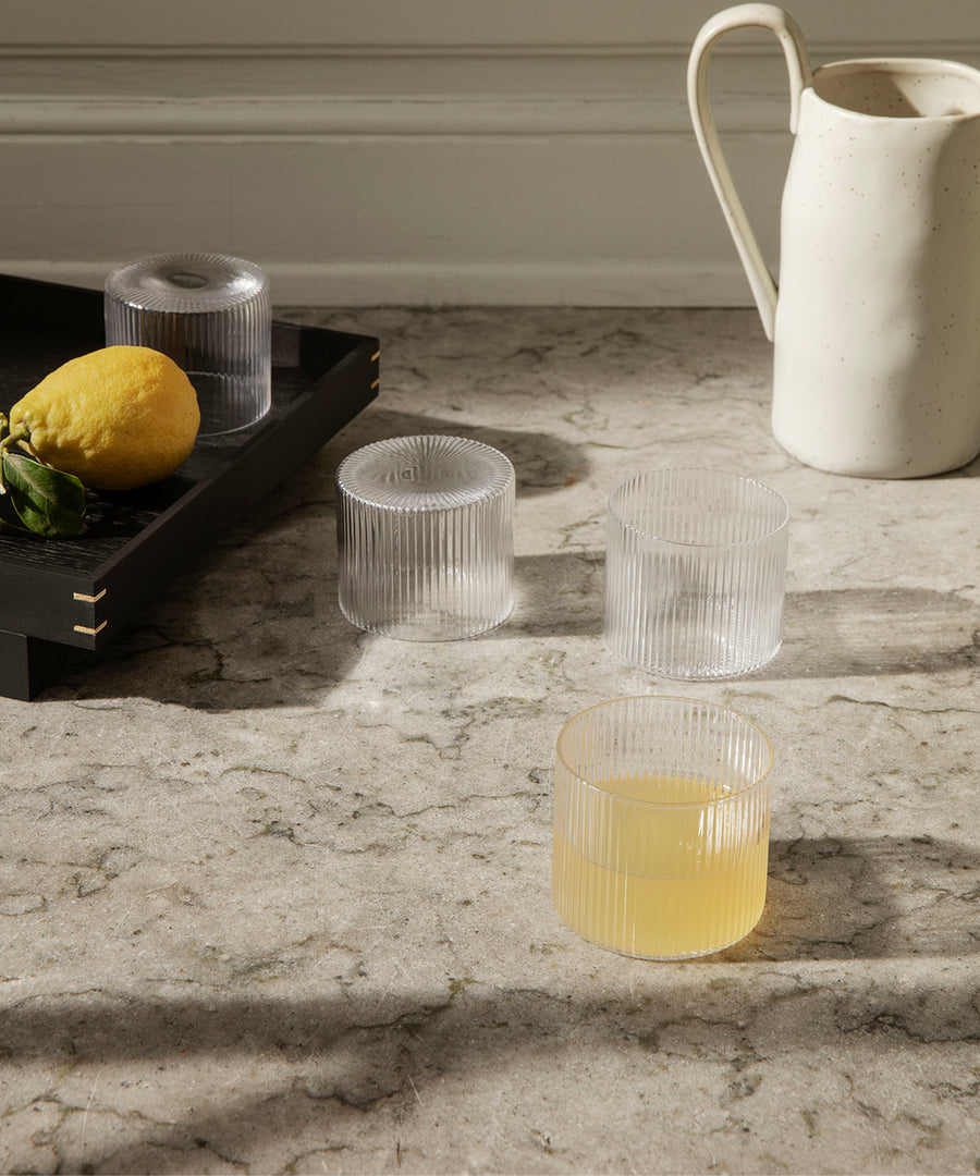 Ripple Low Glasses, Set of 4