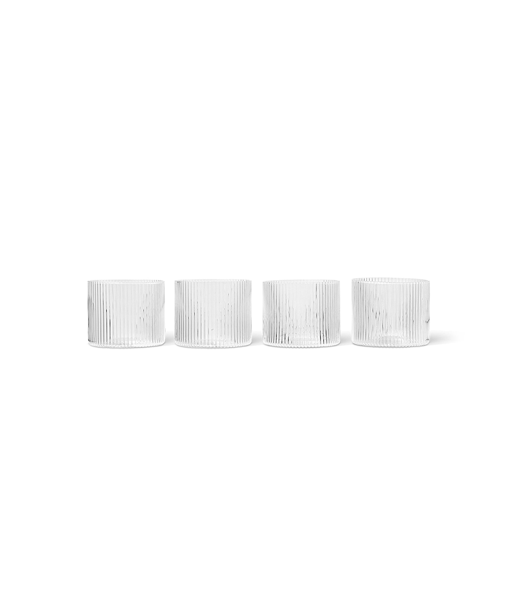 Ripple Low Glasses, Set of 4