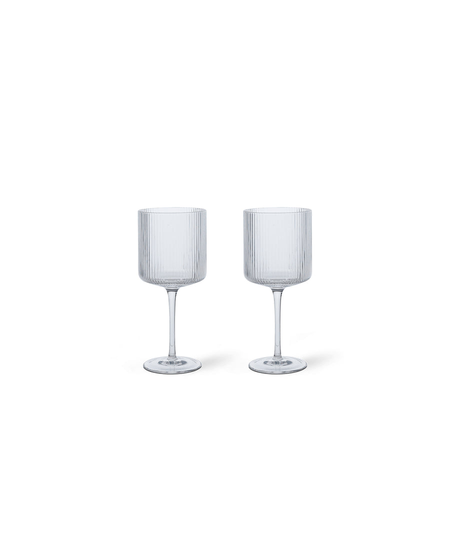 Ripple Red Wine Glasses, Set of 2