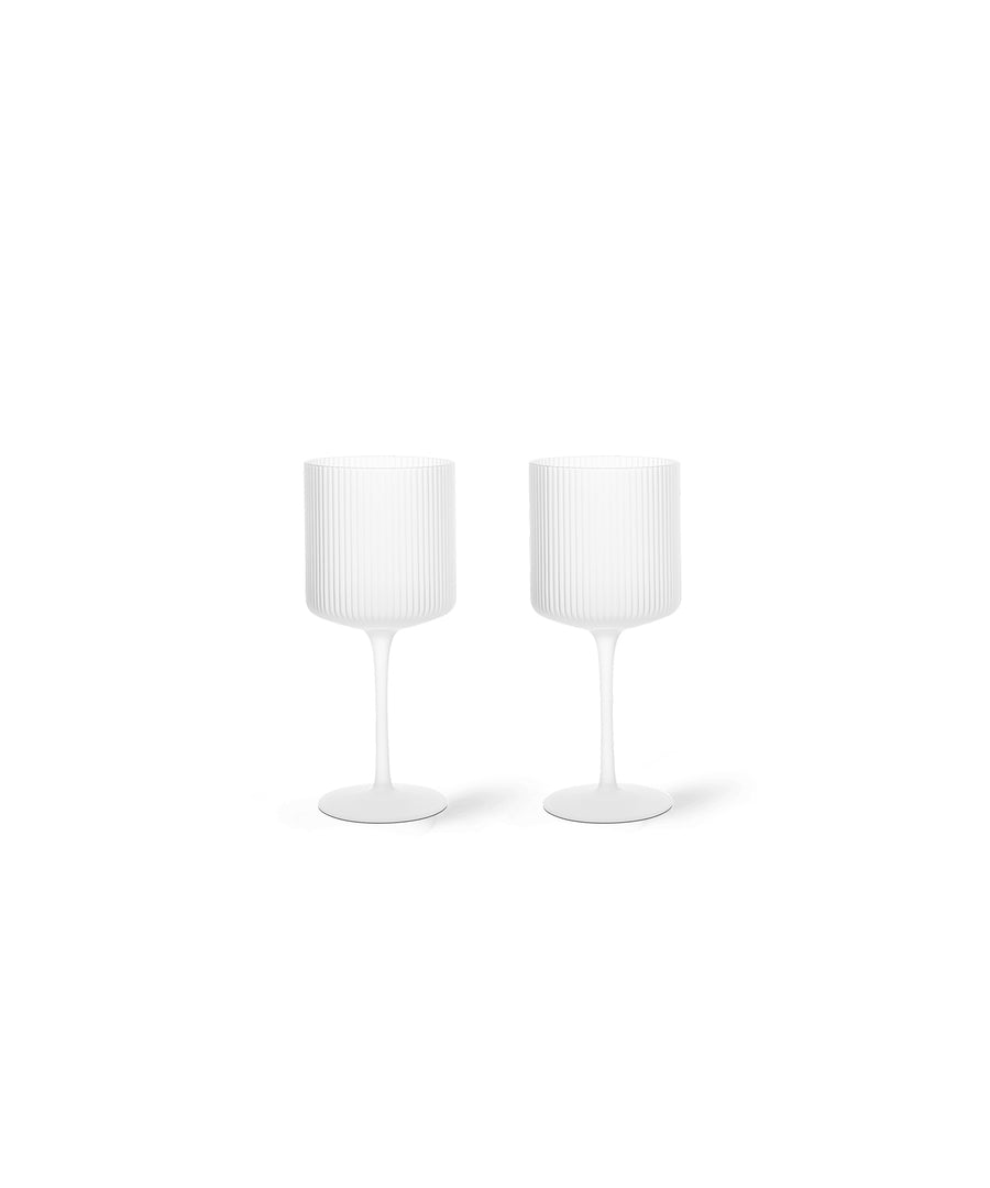 Ripple Red Wine Glasses, Set of 2