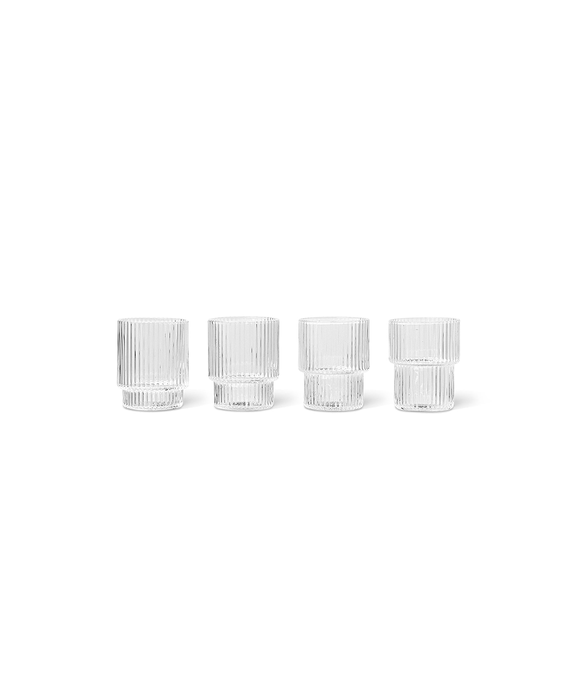 Ripple Small Glasses, Set of 4