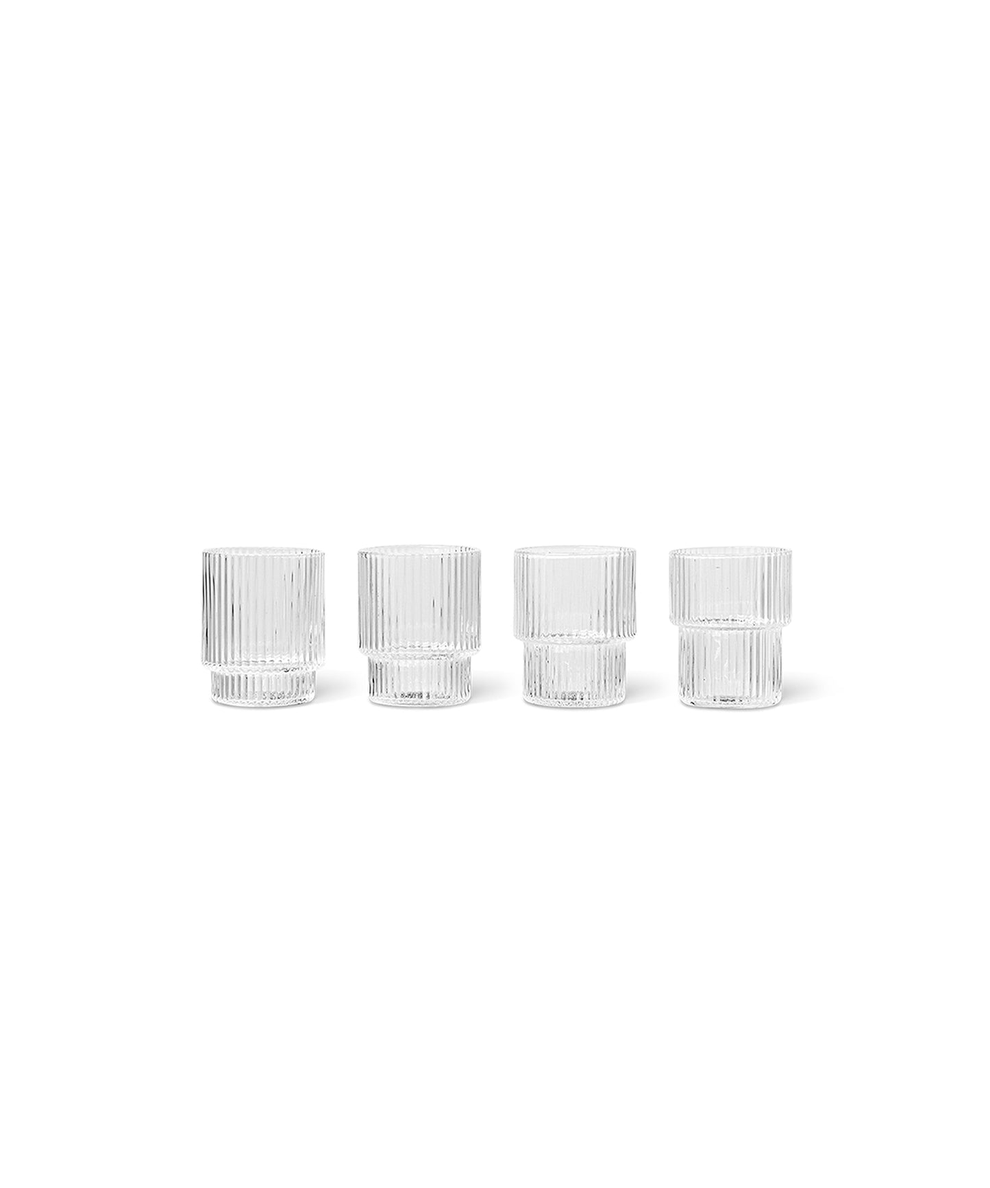 Ripple Small Glasses, Set of 4
