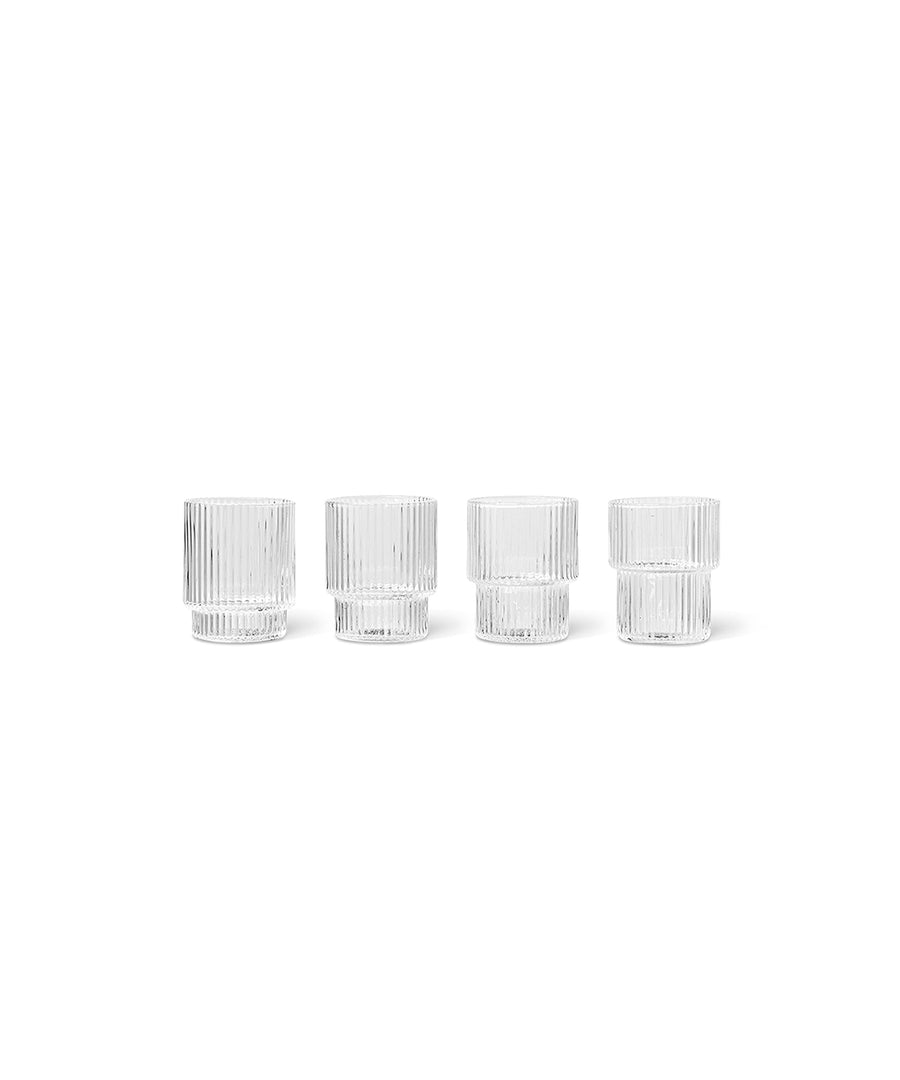 Ripple Small Glasses, Set of 4