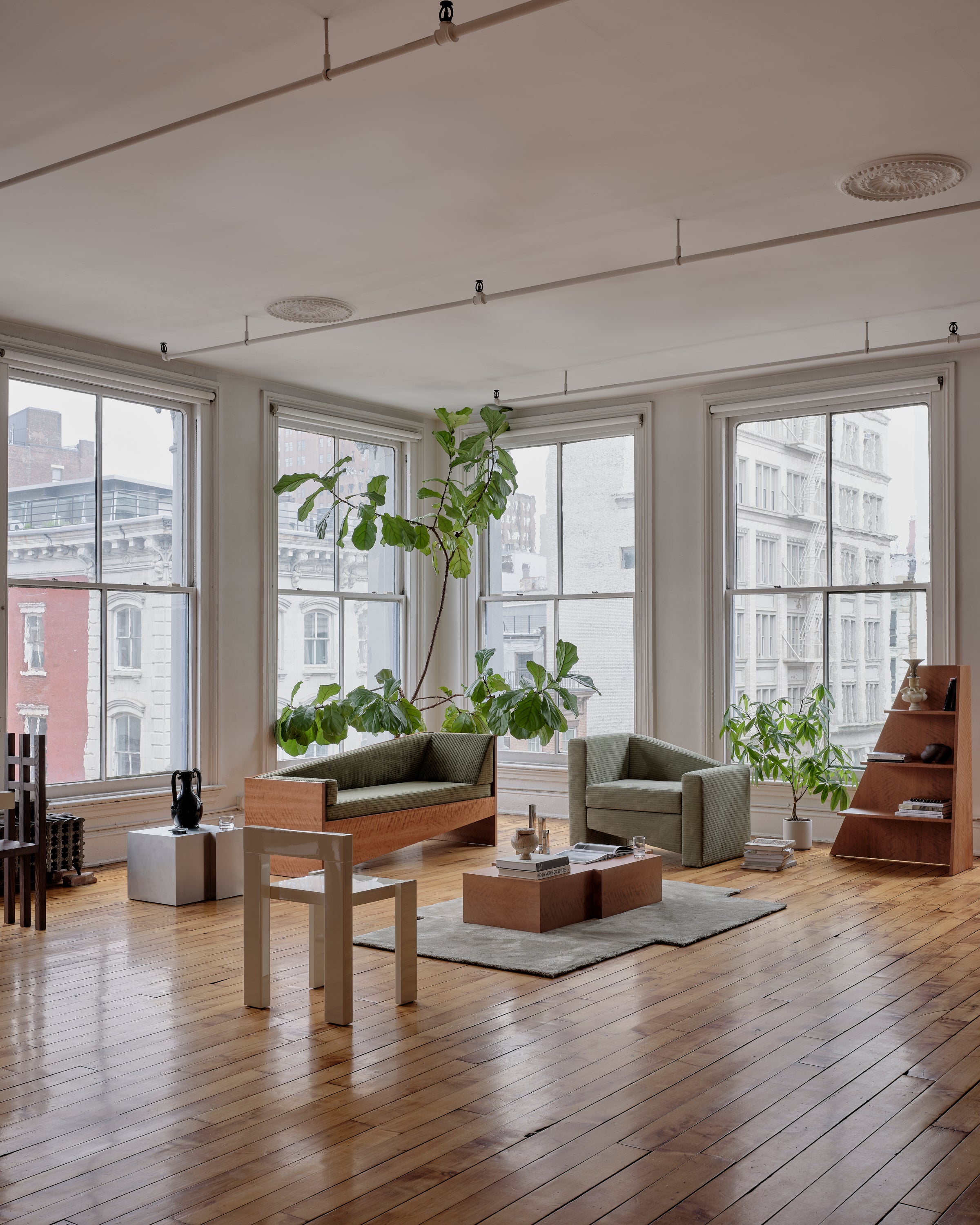 Level Wood Sofa - 88" - Overstory - Right - Sample