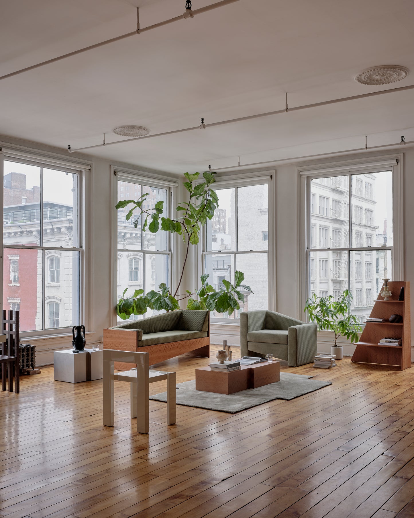 Level Wood Sofa - 88" - Overstory - Right - Sample