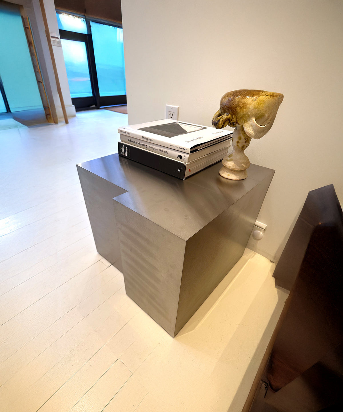 Tetra Side Table - Brushed Stainless Steel - Sample