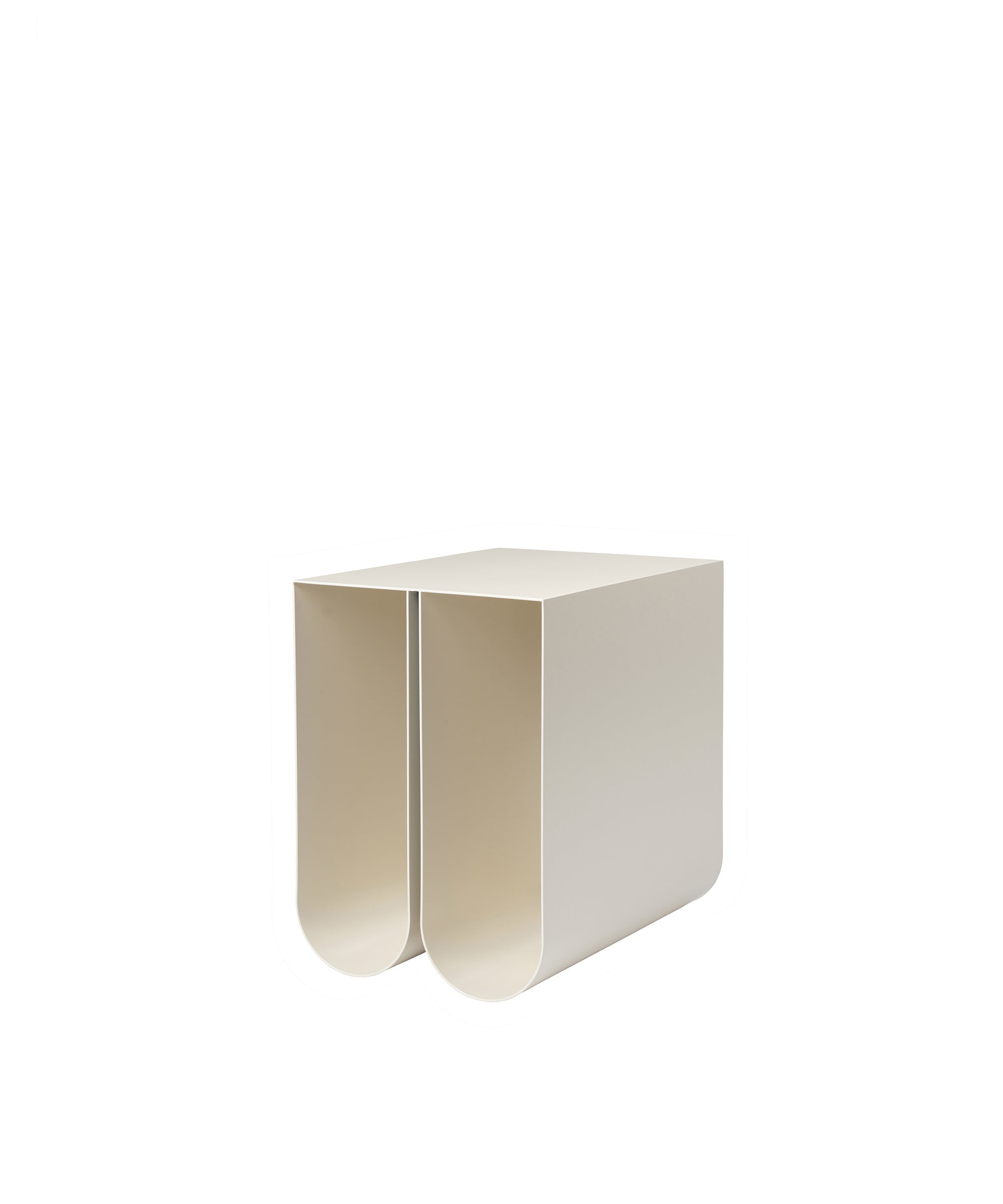 Curved Side Table - Beige - Sample