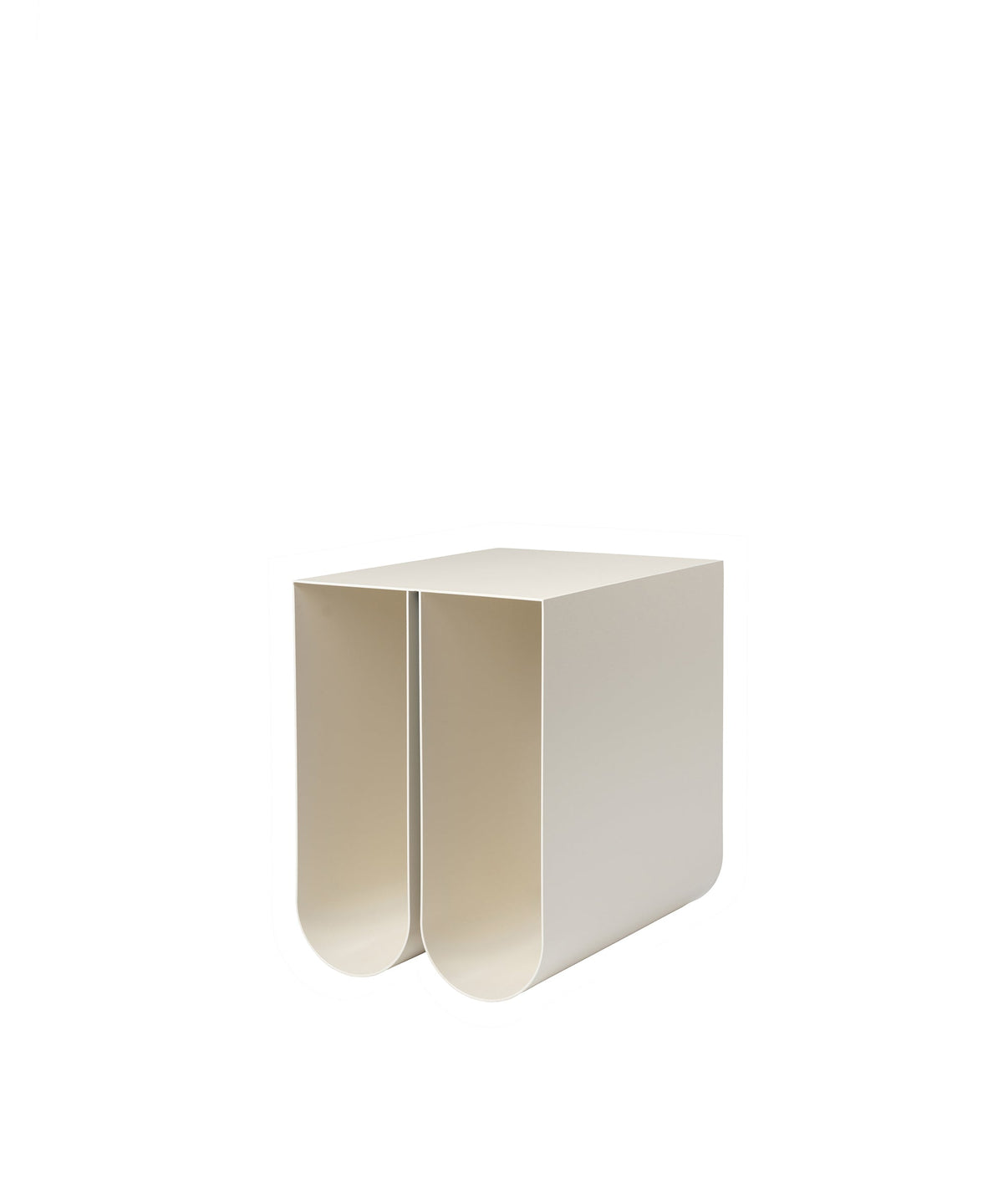 Curved Side Table - Beige - Sample
