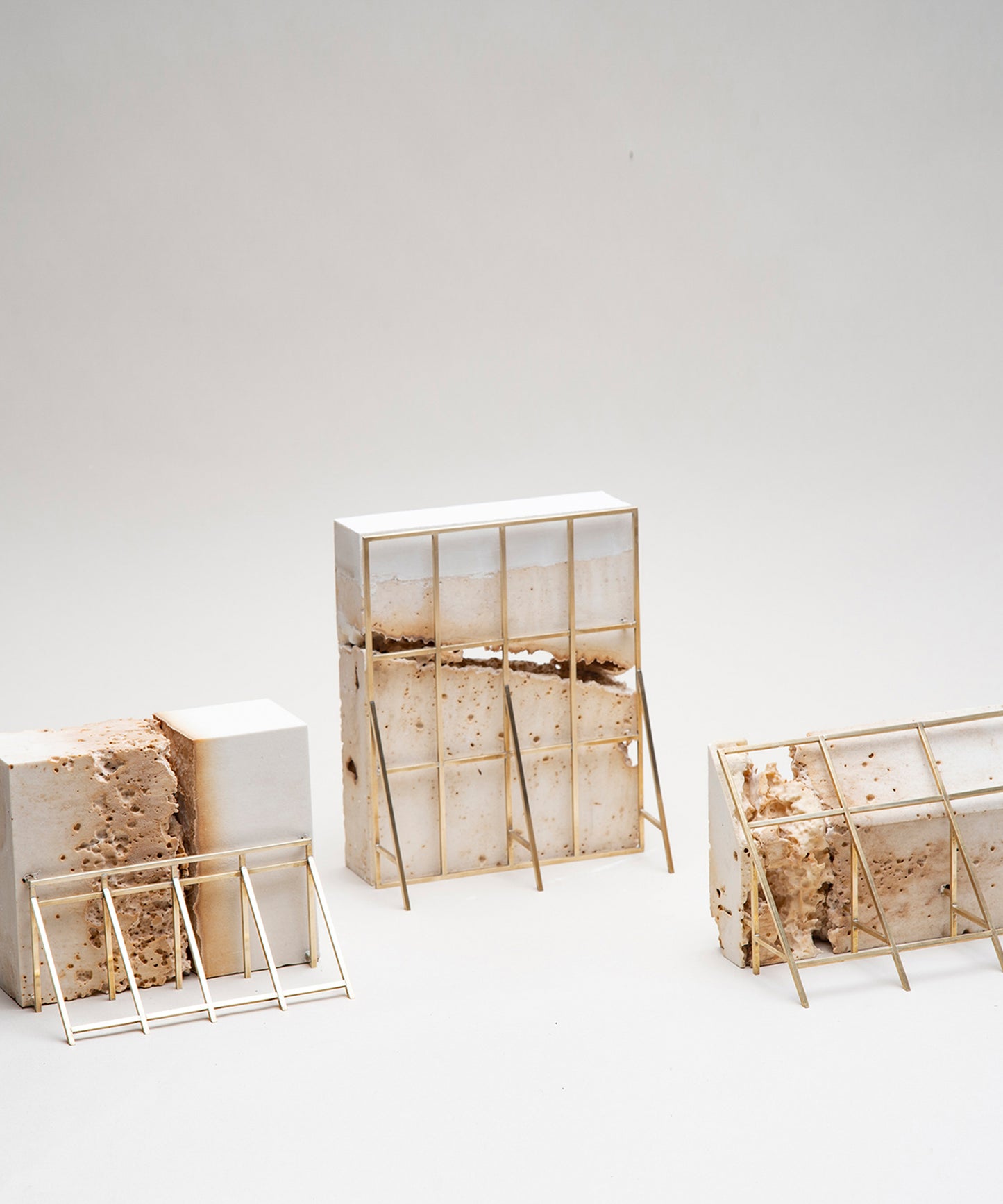 Monolith III Bookend with Stone