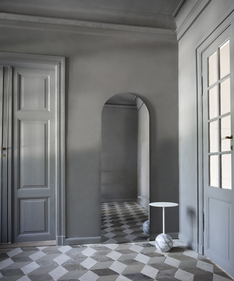 Arc Mirror - Grey Mist - Sample