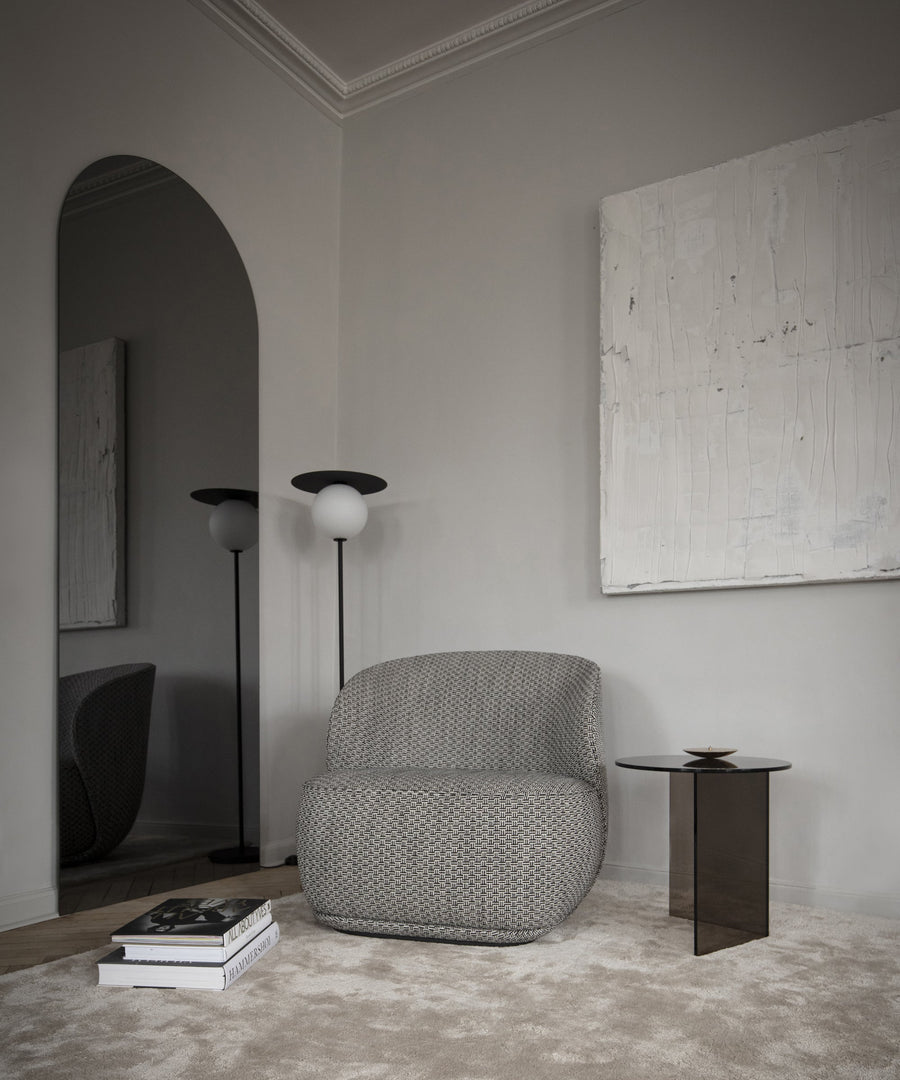 Arc Mirror - Grey Mist - Sample